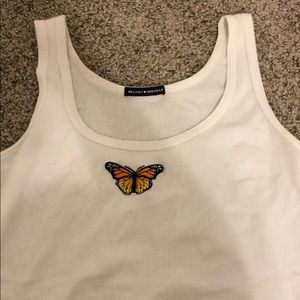 Brandy Melville Butterfly Tank